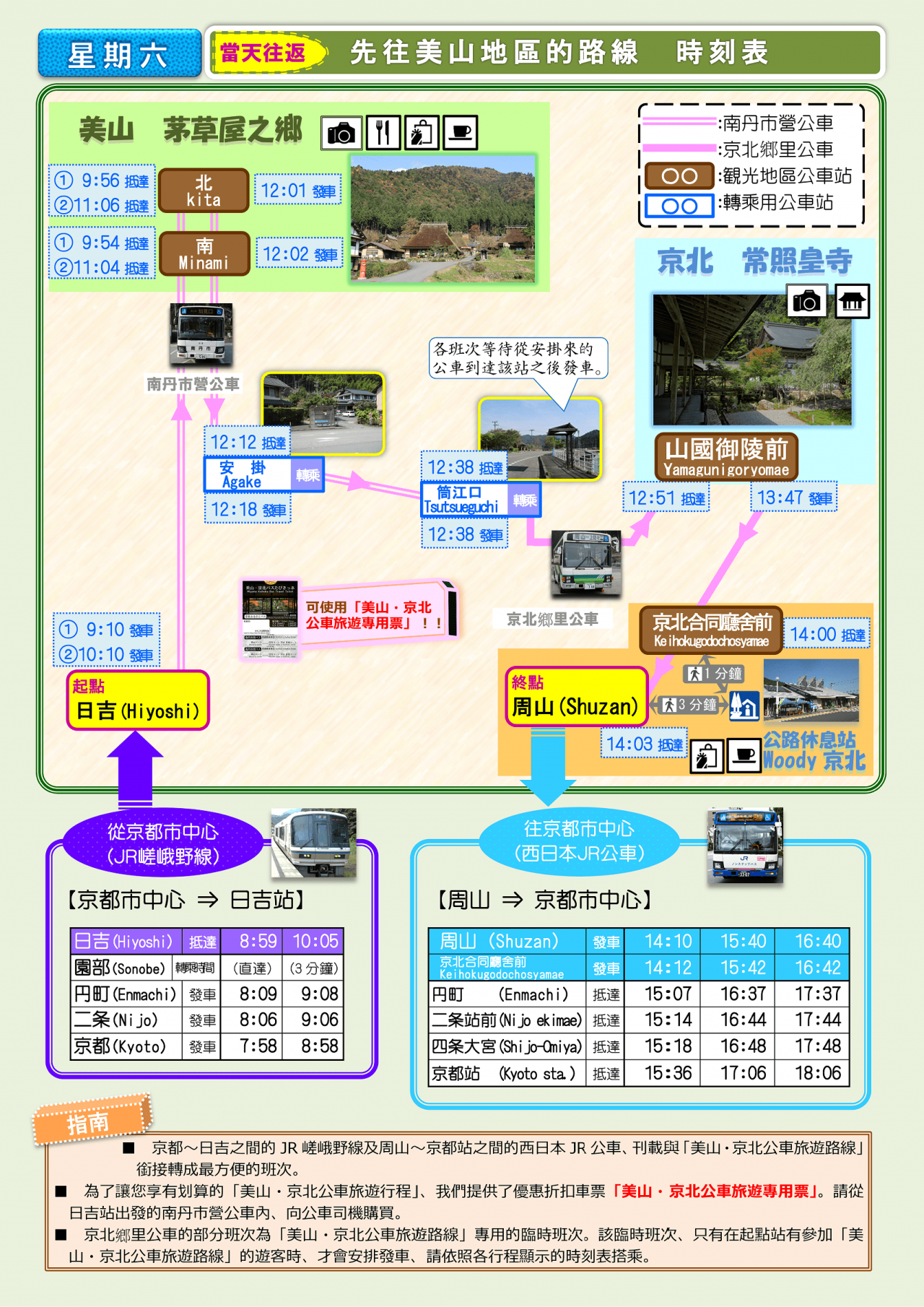3103【C】ルート別路線一覧表(美山先回り)土曜-min